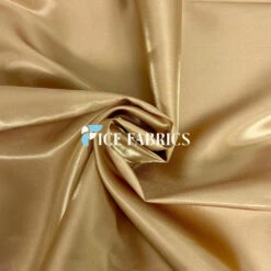 Light Gold Reflective Liquid Crystal Silky Satin Fabric