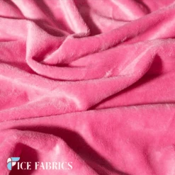 Pink Rich Solid Minky Fabric By The Roll ( 20 Yards ) Wholesale Fabric -Luxtex Store LightPinkSmoothSolidMinkyFabric3 2