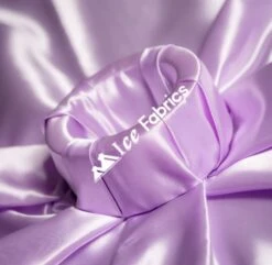 Lilac Shiny Bridal Satin Fabric