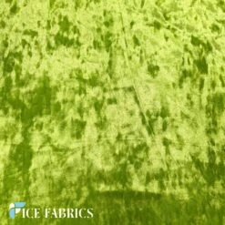 Lime Green Stretch Crushed Velvet Fabric By The Roll -Luxtex Store LimeGreenStretchCrushedVelvetFabric3