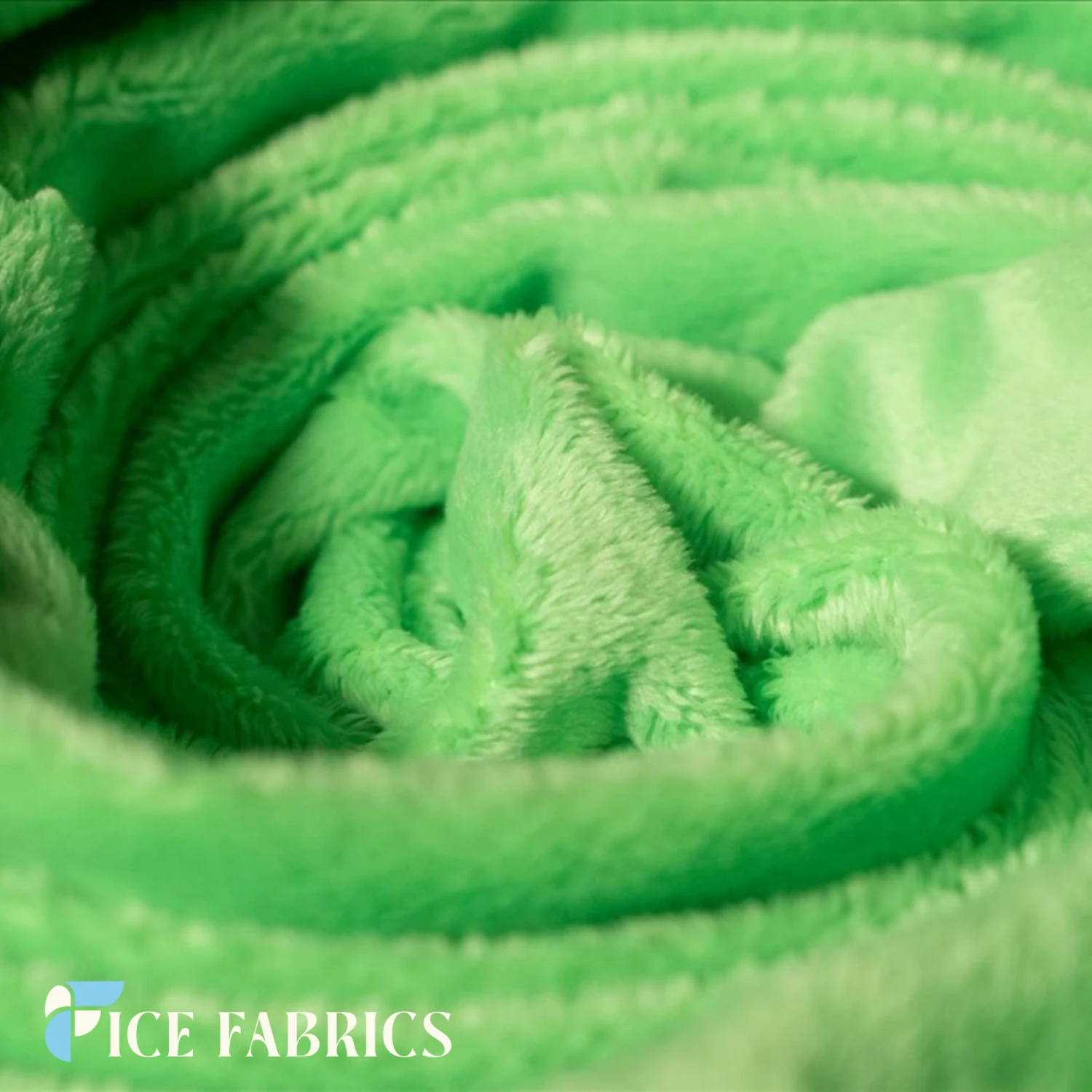 Lime Minky Solid 3mm Pile Blanket Fabric 4 Lime Minky Solid 3mm Pile Blanket Fabric - Image 2