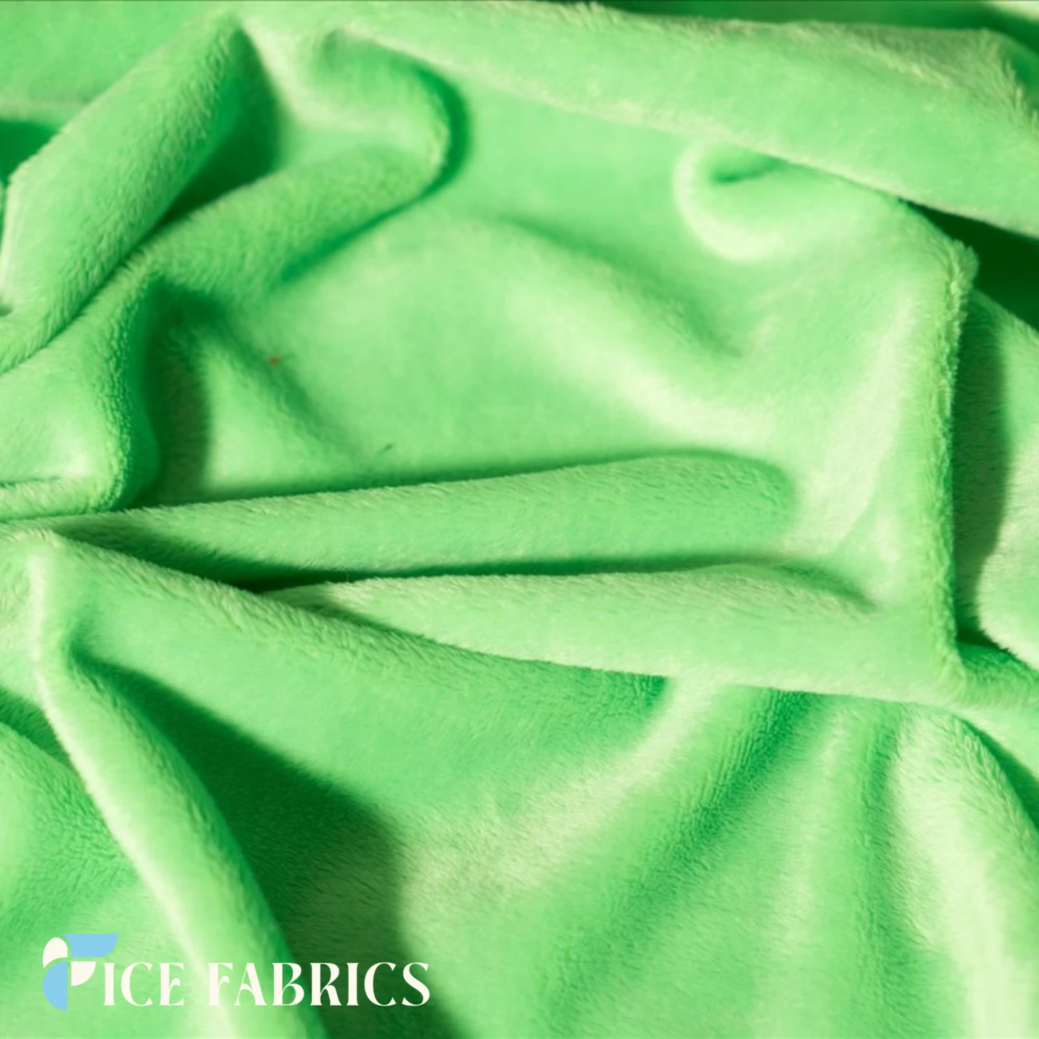 Lime Minky Solid 3mm Pile Blanket Fabric 5 Lime Minky Solid 3mm Pile Blanket Fabric - Image 3