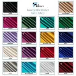 Luxury Silk Stretch Satin Fabric