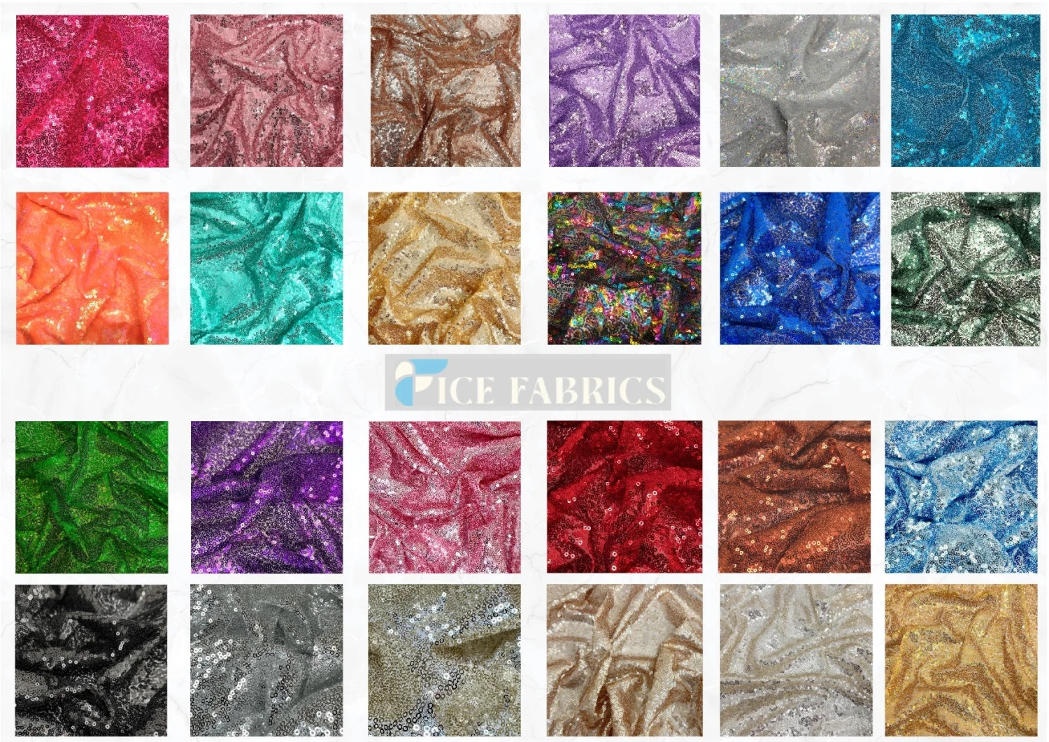 All Over Mini Sequin Fabric On Mesh By The Roll (20 Yards) Fabric Wholesale 3 All Over Mini Sequin Fabric On Mesh By The Roll (20 Yards) Fabric Wholesale
