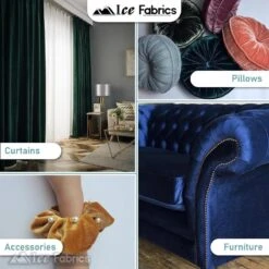 Mint Stretch Velvet Fabric Soft And Smooth -Luxtex Store Mint Ice Fabrics Stretch Velvet Fabric Soft and Smooth 7