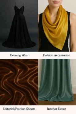 Sunflower Gold Crystal Reflective Liquid Chiffon Fabric -Luxtex Store Multiple 32