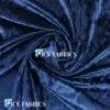 Navy Blue Stretch Crushed Velvet Fabric By The Roll -Luxtex Store NavyBlueStretchCrushedVelvetFabric1 1