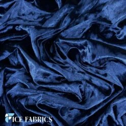Navy Blue Stretch Crushed Velvet Upholstery Fabric -Luxtex Store NavyBlueStretchCrushedVelvetFabric2 4f3865ce f463 411f bba7 a51e9a0a6902