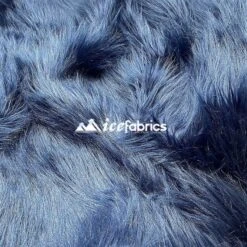 Navy Shaggy Mohair Long Pile Faux Fur Upholstery Fabric -Luxtex Store Navy 304e6ece e90f 45d1 8a83 51a4c3bfe939 1