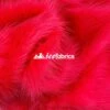 Neon Pink Shaggy Mohair Long Pile Faux Fur Upholstery Fabric -Luxtex Store NeonPink3 1