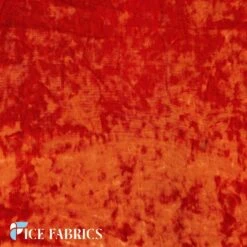 Orange Stretch Crushed Velvet Upholstery Fabric -Luxtex Store OrangeStretchCrushedVelvetFabric3 d07a408c 7bb7 47a0 910d 4dd65cc62814