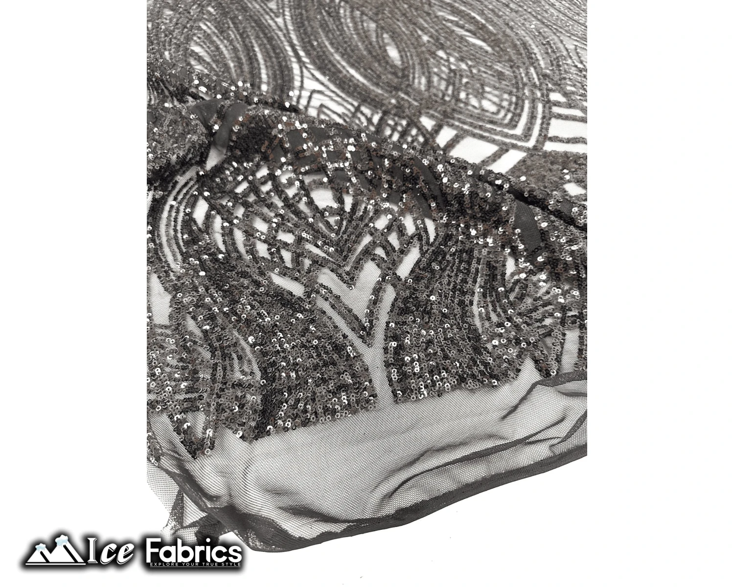 Peacock Sequin Fabric By The Yard 4 Way Stretch Spandex 14 Peacock Sequin Fabric By The Yard 4 Way Stretch Spandex - Image 12