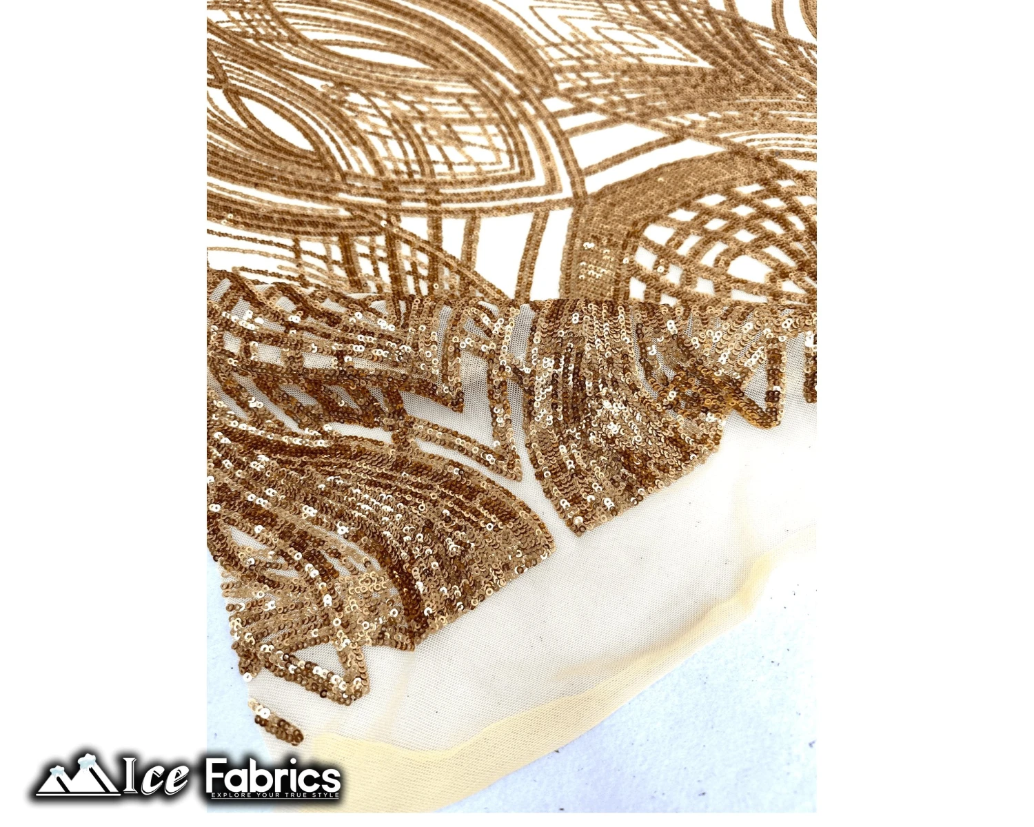 Peacock Sequin Fabric By The Yard 4 Way Stretch Spandex 19 Peacock Sequin Fabric By The Yard 4 Way Stretch Spandex - Image 17