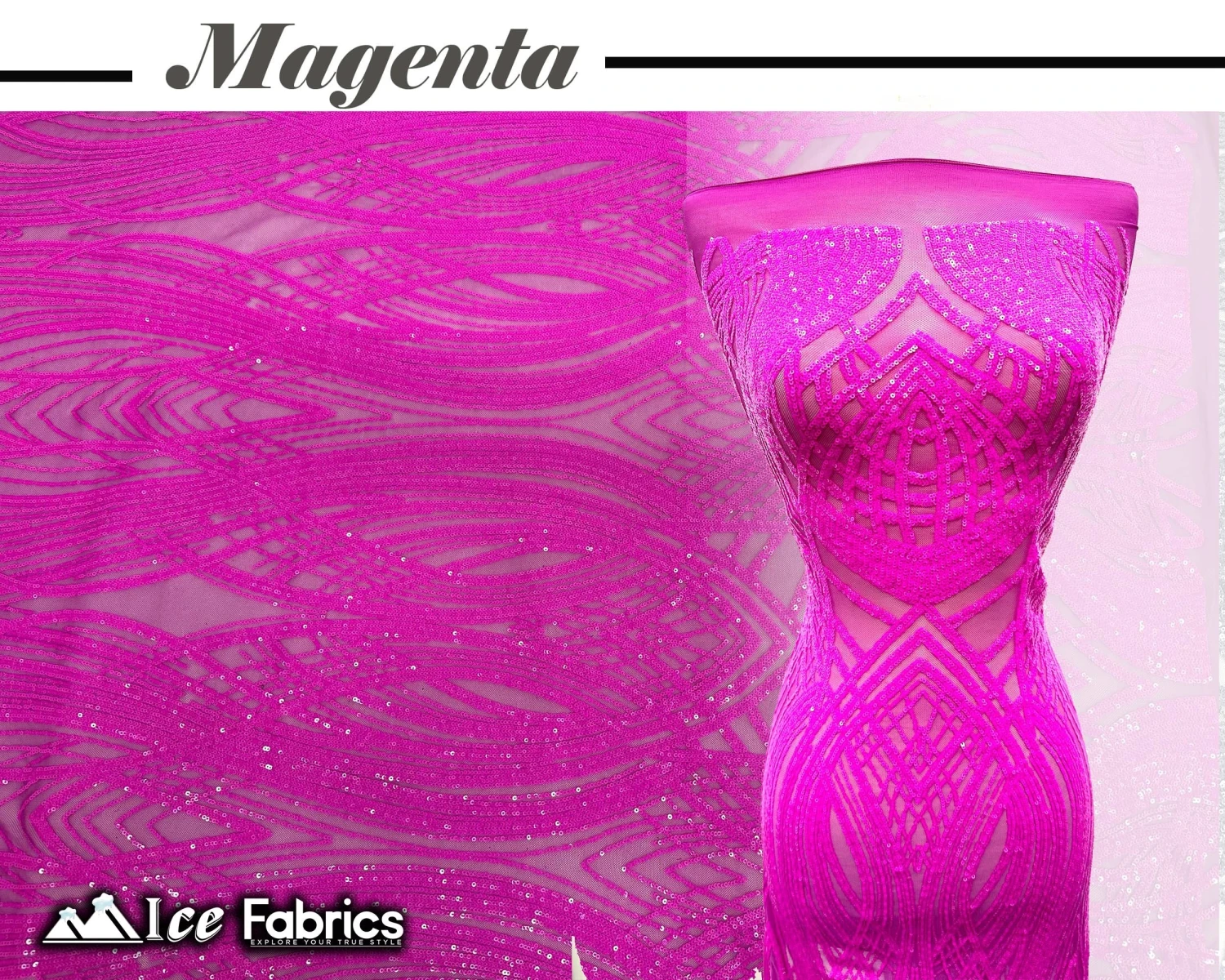 Peacock Sequin Fabric By The Yard 4 Way Stretch Spandex 12 Peacock Sequin Fabric By The Yard 4 Way Stretch Spandex - Image 10