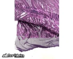 Peacock Sequin Fabric By The Yard 4 Way Stretch Spandex 37 Peacock Sequin Fabric By The Yard 4 Way Stretch Spandex -Luxtex Store PeacockSequinFabricByTheYard Purple4WaystretchSpandex 3