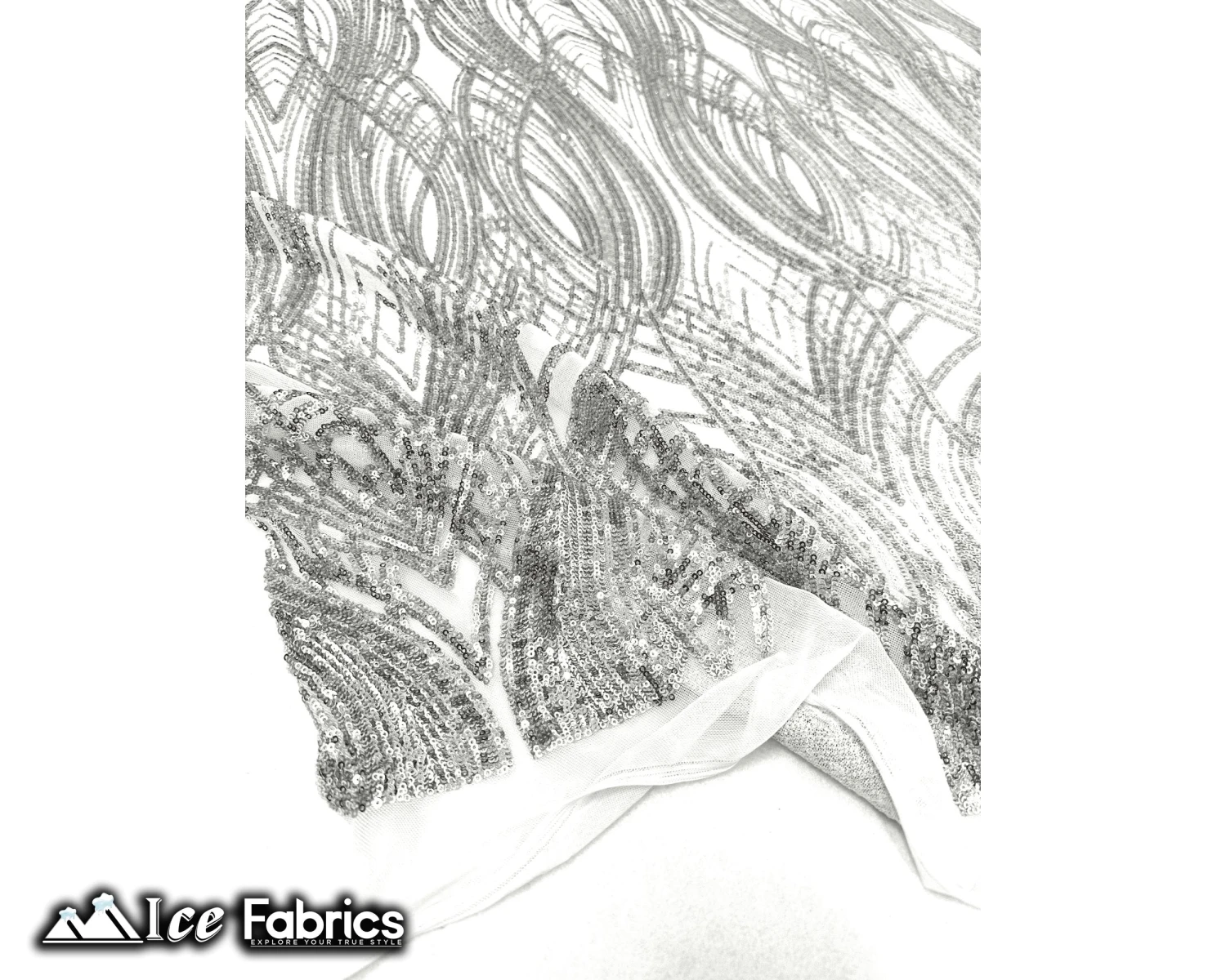 Peacock Sequin Fabric By The Yard 4 Way Stretch Spandex 20 Peacock Sequin Fabric By The Yard 4 Way Stretch Spandex - Image 18