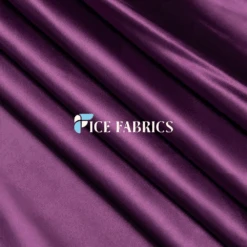 Luxury Silk Stretch Satin Fabric -Luxtex Store PurpleLuxurySilkStretchSatinFabricThickSatin1