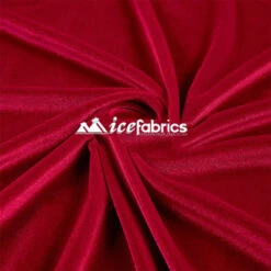 Red Poly Spandex 4 Way Stretch Velvet Fabric/ Super Soft -Luxtex Store RedPolySpandex4WayStretchVelvetFabricSoftFabric 2