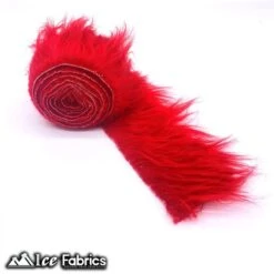 Red Shaggy Mohair Strips Ribbon Faux Fur Fabric Pre Cut Roll -Luxtex Store RedShaggyMohairStripsRibbonFauxFurFabricPreCutRoll 2 451f2ac3 b6a7 4b7e 8aa8 90be27a72767
