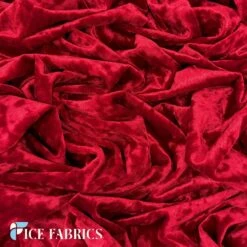 Red Stretch Crushed Velvet Upholstery Fabric -Luxtex Store RedStretchCrushedVelvetFabric2 77697066 43bc 4215 9033 b8ec35e29dea