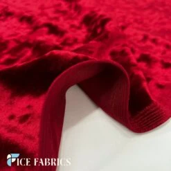Red Stretch Crushed Velvet Upholstery Fabric -Luxtex Store RedStretchCrushedVelvetFabric4 f3d95029 1d2c 425a 9b9d c6df0631298f