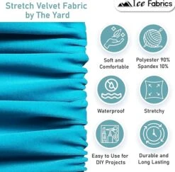 Red Stretch Velvet Fabric Soft And Smooth -Luxtex Store Red Ice Fabrics Stretch Velvet Fabric Soft and Smooth 20
