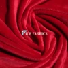 Red Rich Solid Minky Fabric By The Roll ( 20 Yards ) Wholesale Fabric -Luxtex Store Red Smooth Solid Minky Fabric 1 2