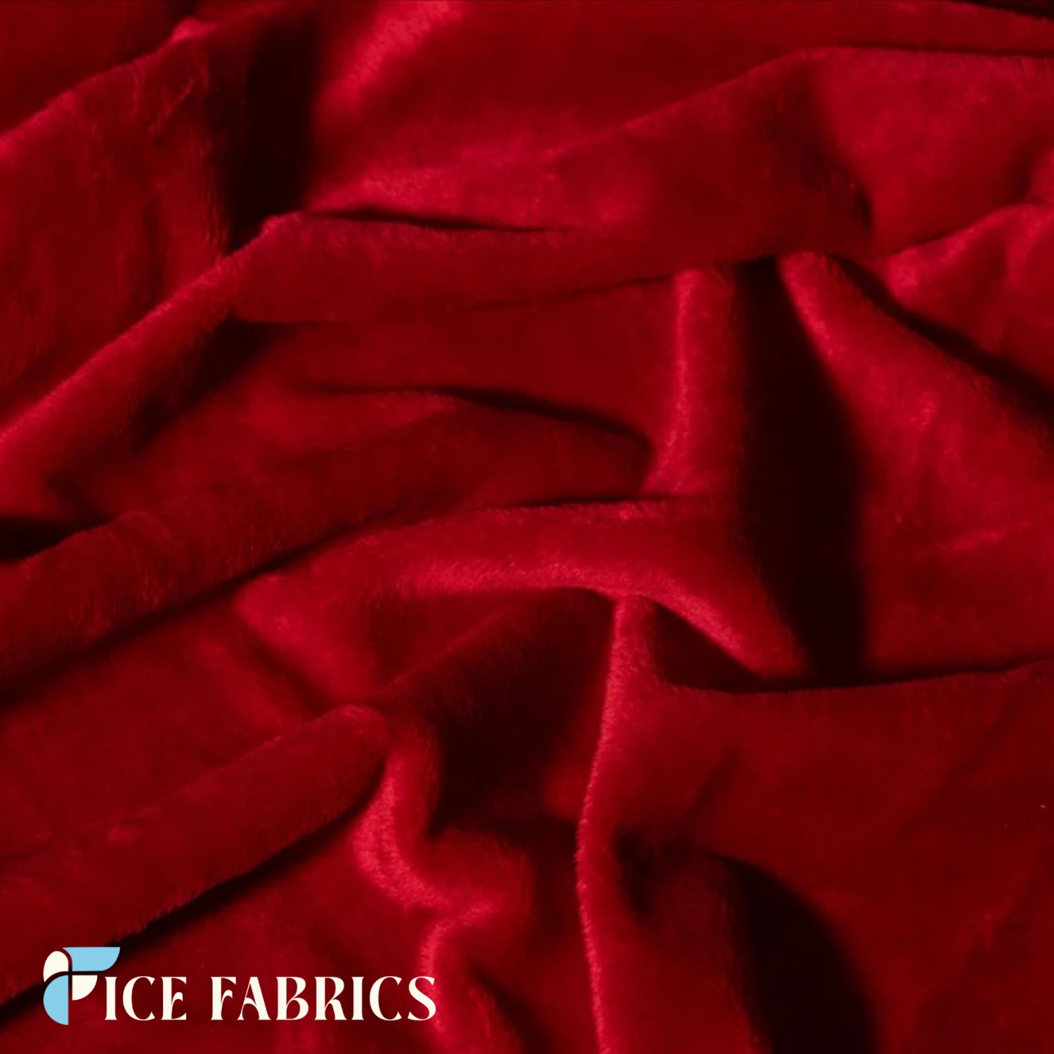 Red Ultra Soft 3mm Minky Fabric Faux Fur 5 Red Ultra Soft 3mm Minky Fabric Faux Fur - Image 3