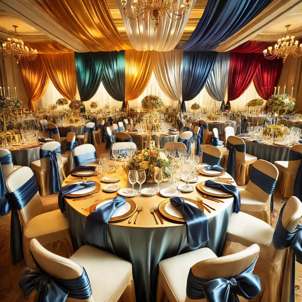 Baby Blue Reflective Liquid Crystal Silky Satin Fabric 8 Baby Blue Reflective Liquid Crystal Silky Satin Fabric - Image 6