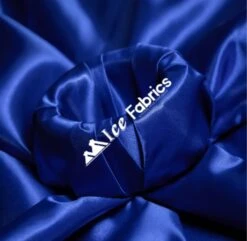 Royal Blue Shiny Bridal Satin Fabric