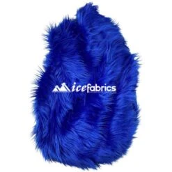 Royal Blue Shaggy Mohair Long Pile Faux Fur Fabric By The Yard -Luxtex Store RoyalBlue3 dc1ea4e8 0057 494f 864a 084bee711dba
