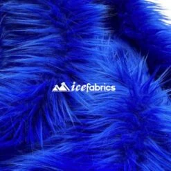 Royal Blue Shaggy Mohair Long Pile Faux Fur Upholstery Fabric -Luxtex Store RoyalBlue4 1eac8f83 06b6 4c3b 8921 a8e5b788b355 1