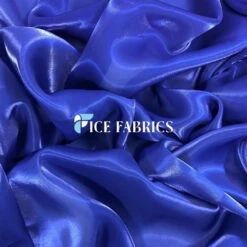Royal Blue Crystal Reflective Liquid Chiffon Fabric