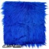 Royal Blue IceFabrics Square Shaggy Long Pile Faux Fur Fabric -Luxtex Store RoyalBlueIceFabricsSquareShaggyLongPileFauxFurFabric 1