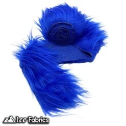 Royal Blue Shaggy Mohair Strips Ribbon Faux Fur Fabric Pre Cut Roll -Luxtex Store RoyalBlueShaggyMohairStripsRibbonFauxFurFabricPreCutRoll46