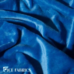 Royal Blue Minky Solid 3mm Pile Blanket Fabric -Luxtex Store RoyalBlueSmoothSolidMinkyFabric3 3