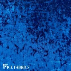 Royal Blue Stretch Crushed Velvet Fabric By The Roll -Luxtex Store RoyalBlueStretchCrushedVelvetFabric3 1