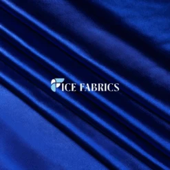 Royal Blue Luxury Silk Stretch Satin Fabric