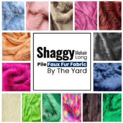 Shaggy Mohair Long Pile Faux Fur Upholstery Fabric
