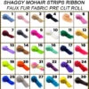 Shaggy Mohair Strips Ribbon Faux Fur Fabric Pre Cut Roll