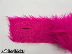 Fuchsia Shaggy Mohair Strips Ribbon Faux Fur Fabric Pre Cut Roll -Luxtex Store ShaggyMohairStripsRibbonFauxFurFabricPreCutRoll157