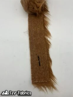 Light Brown Shaggy Mohair Strips Ribbon Faux Fur Fabric Pre Cut Roll -Luxtex Store ShaggyMohairStripsRibbonFauxFurFabricPreCutRoll165