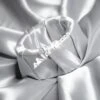 Silver Shiny Bridal Satin Fabric -Luxtex Store Silver