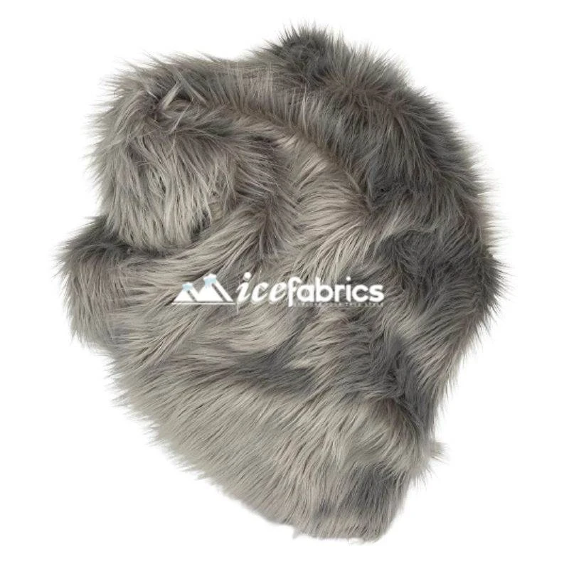 Silver Shaggy Mohair Long Pile Faux Fur Upholstery Fabric 6 Silver Shaggy Mohair Long Pile Faux Fur Upholstery Fabric - Image 4