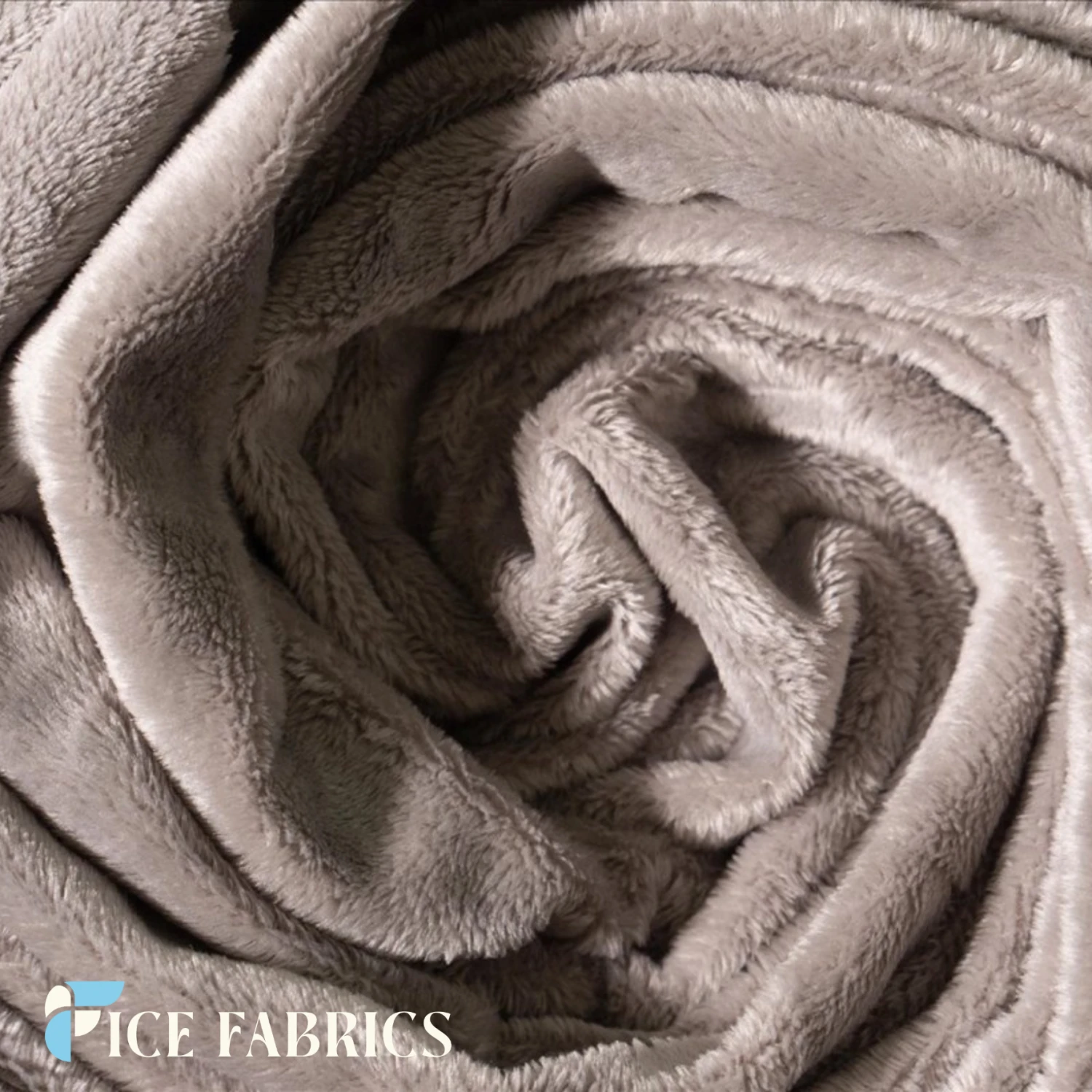 Grey Ultra Soft 3mm Minky Fabric Faux Fur 4 Grey Ultra Soft 3mm Minky Fabric Faux Fur - Image 2