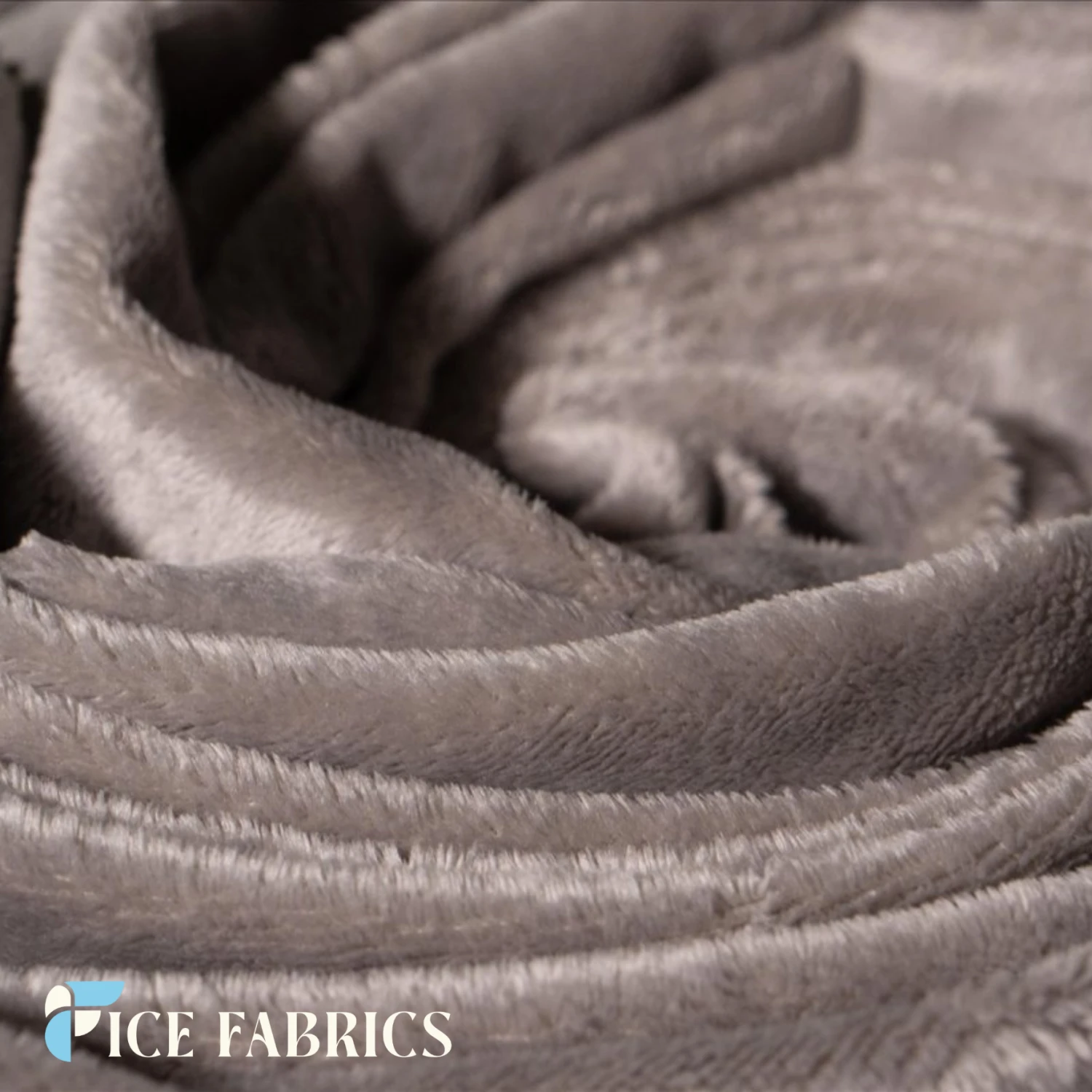 Grey Ultra Soft 3mm Minky Fabric Faux Fur 5 Grey Ultra Soft 3mm Minky Fabric Faux Fur - Image 3