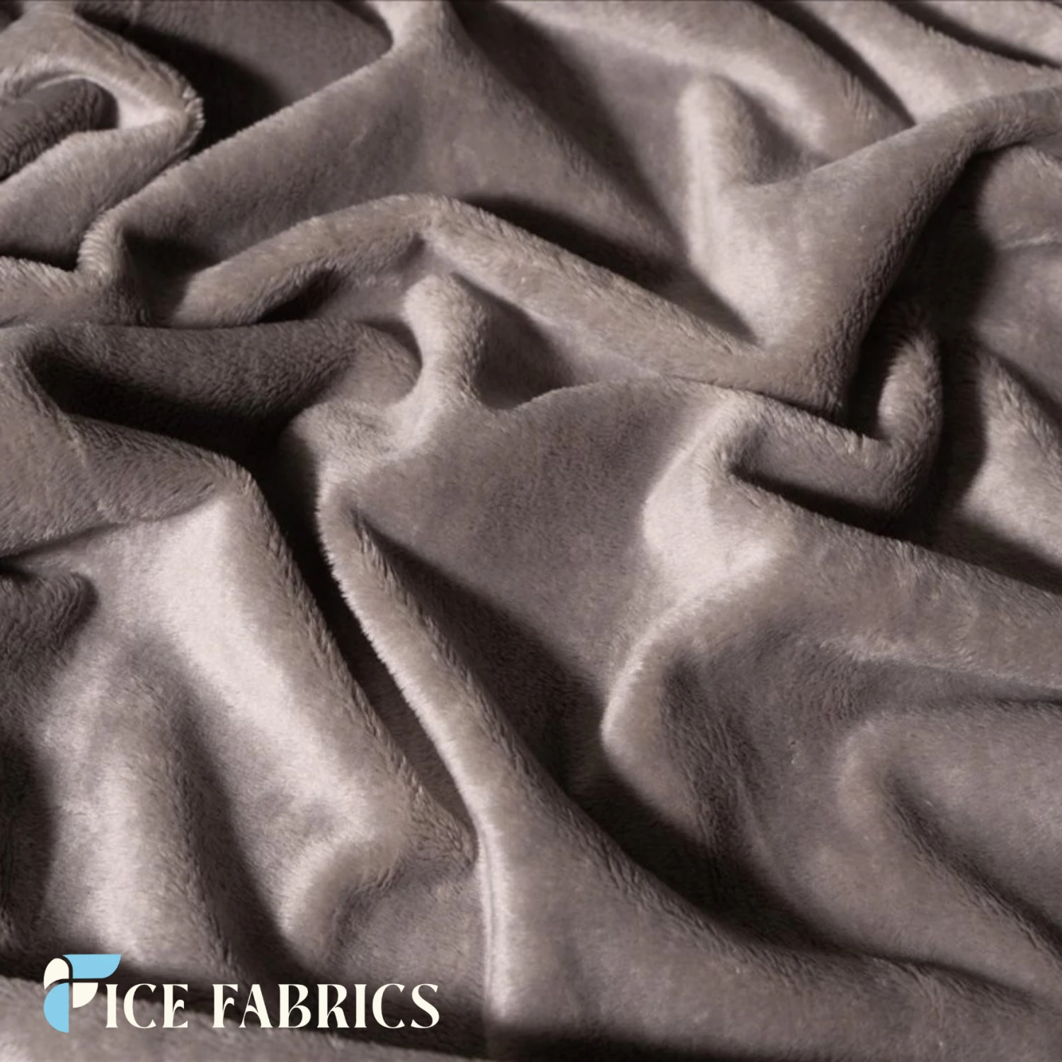Grey Ultra Soft 3mm Minky Fabric Faux Fur 6 Grey Ultra Soft 3mm Minky Fabric Faux Fur - Image 4
