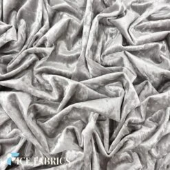 Silver Stretch Crushed Velvet Upholstery Fabric -Luxtex Store SilverStretchCrushedVelvetFabric2 710d4dec 2670 4eed b838 b5f0fc7d675e
