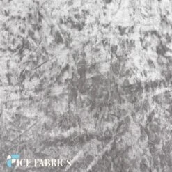 Silver Stretch Crushed Velvet Fabric -Luxtex Store SilverStretchCrushedVelvetFabric3 1