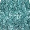 Teal Green Stretch Sequin Fabric On Mesh -Luxtex Store TealGreenDamaskStretchSequinFabricOnMesh1